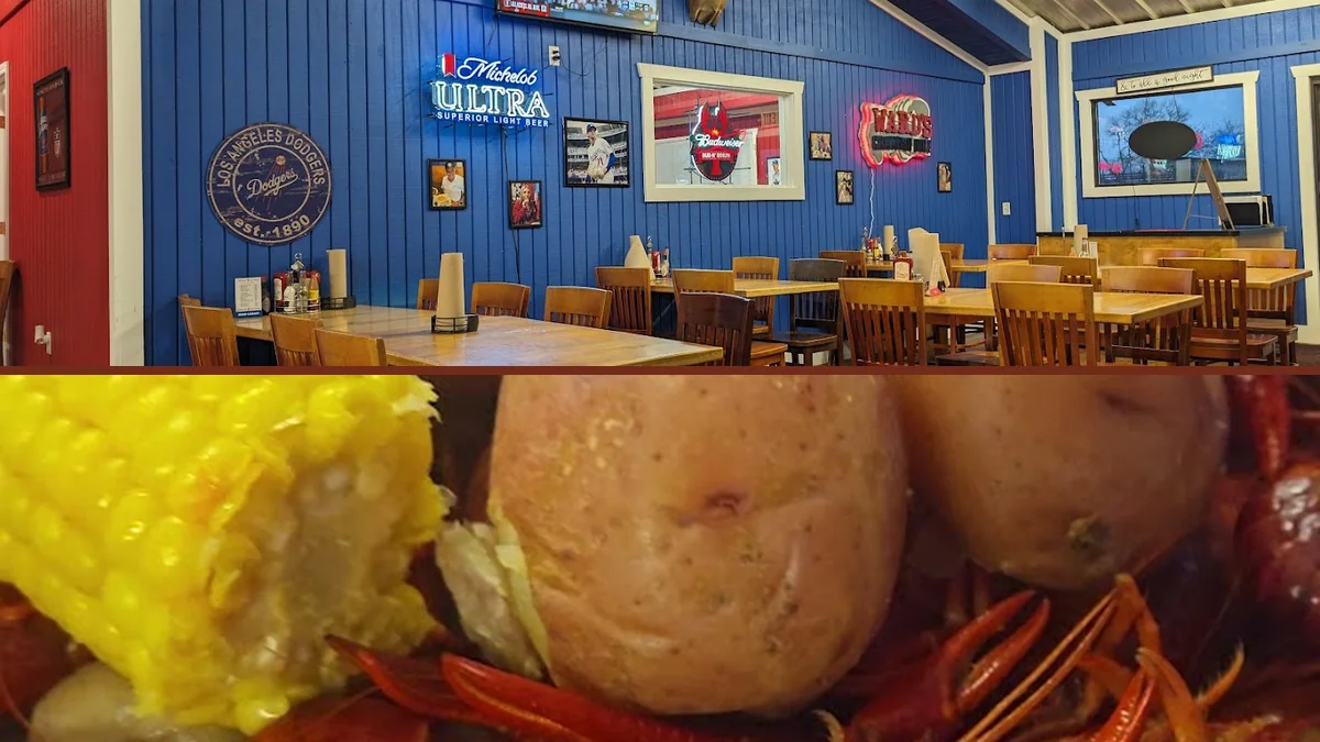 Crisp fried seafood served with simple sides