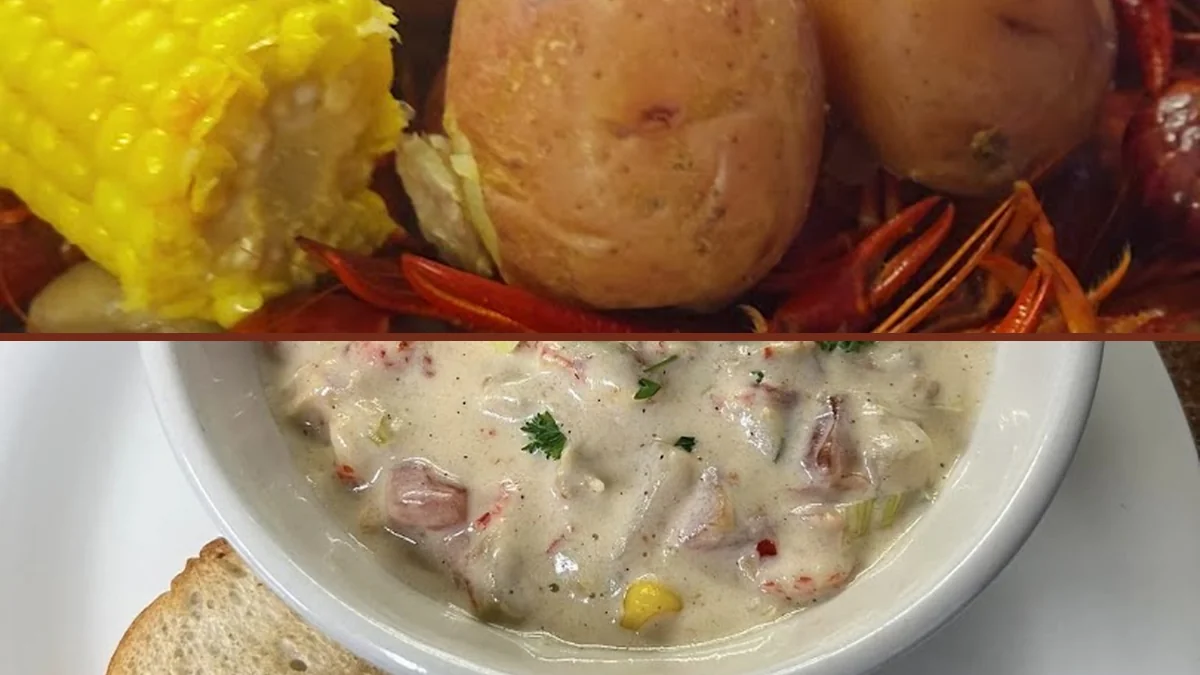 Seafood plates on a casual restaurant table
